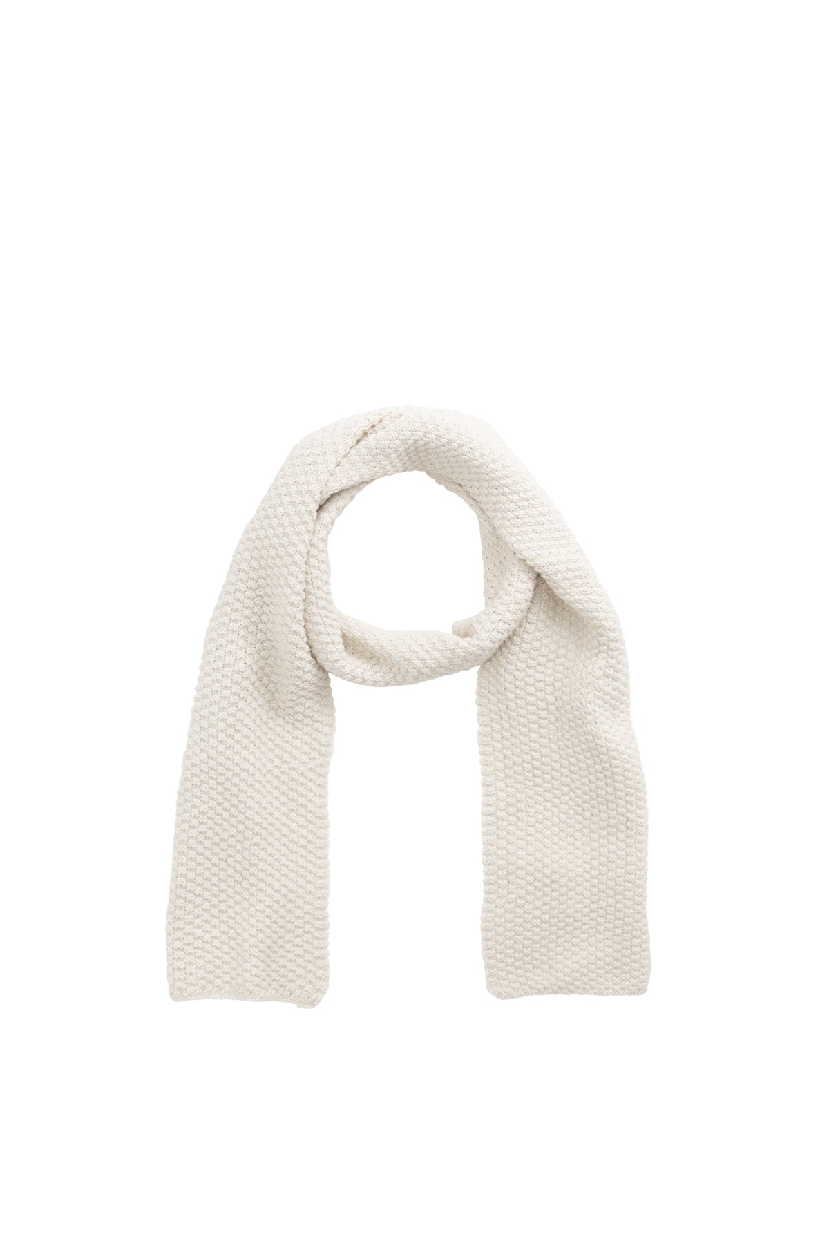 Écharpe en Coton Doux Tricoté Vanille pour Bébés et Enfants Chaleur
