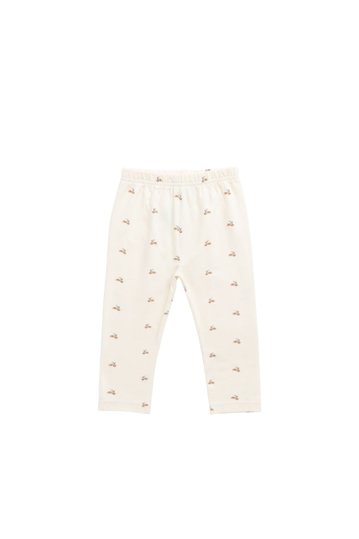 Legging extensible en coton biologique à imprimé glands pour bébé et enfant, idéal en superposition