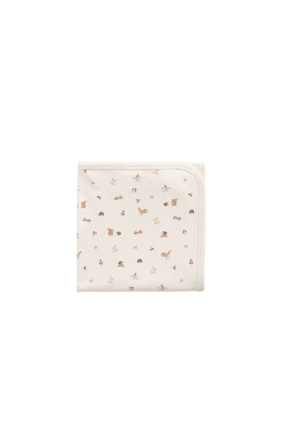 Couverture en mousseline de coton bio imprimé Forêt douce avec tissage respirant pour bébé et nouveau-né