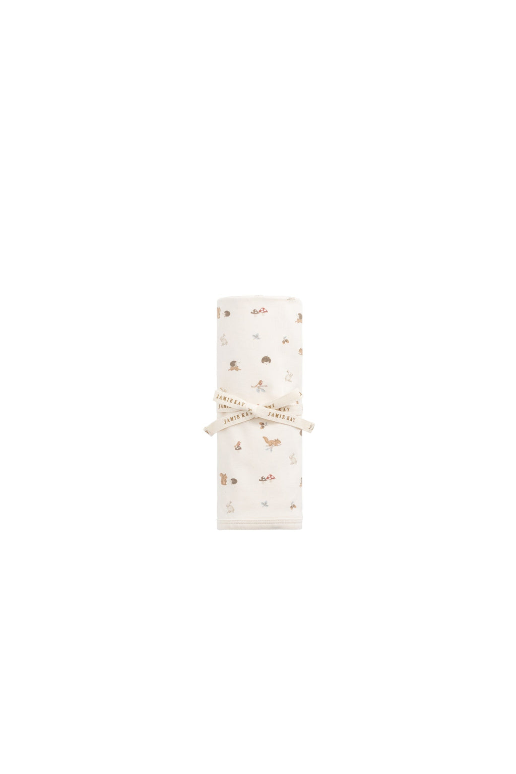 Couverture en mousseline de coton bio imprimé Forêt douce avec tissage respirant pour bébé et nouveau-né