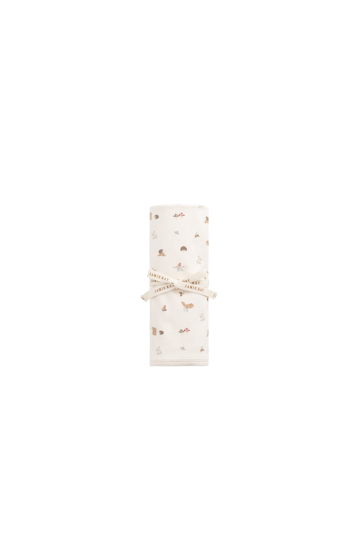 Couverture en mousseline de coton bio imprimé Forêt douce avec tissage respirant pour bébé et nouveau-né