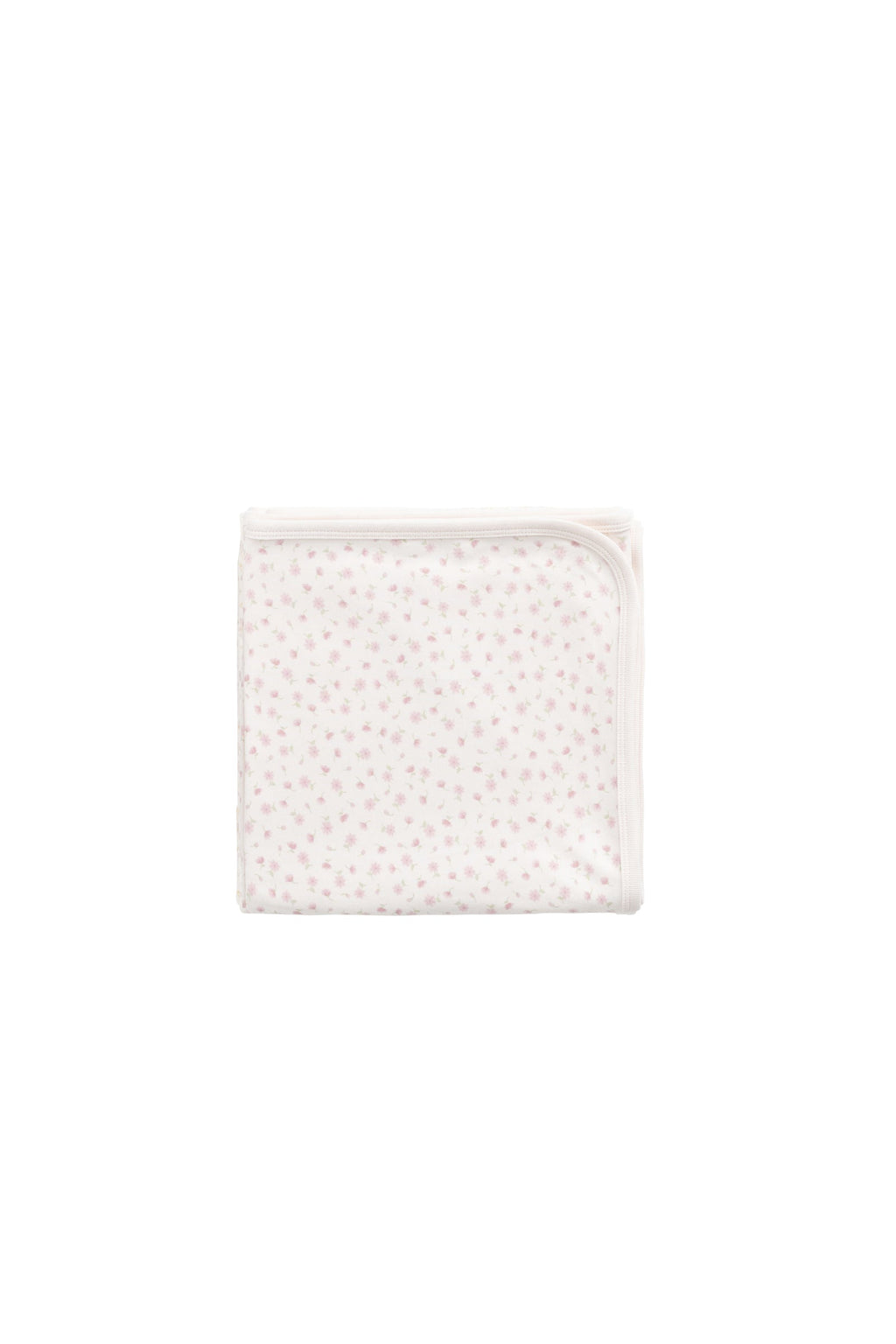 Couverture Bébé en Coton Biologique Rose Victoria à Tissage Respirant