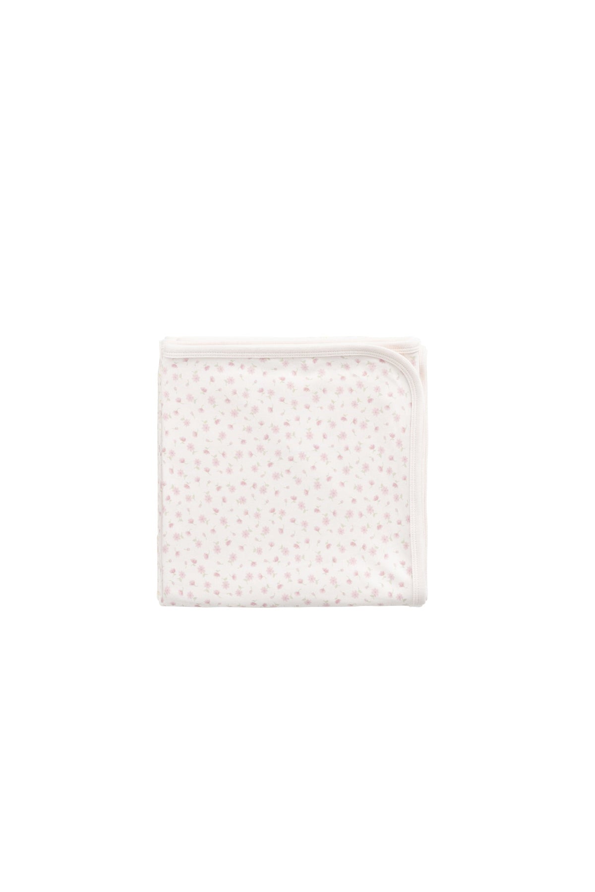 Couverture Bébé en Coton Biologique Rose Victoria à Tissage Respirant