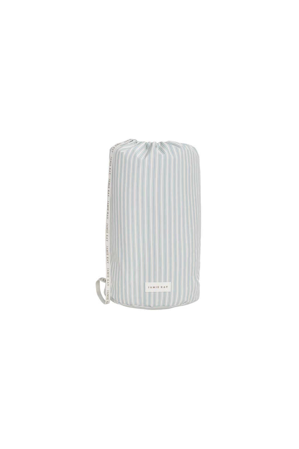 Sac de natation sportif en polyester recyclé à rayures variées bleu  avec cordon de serrage pour enfants