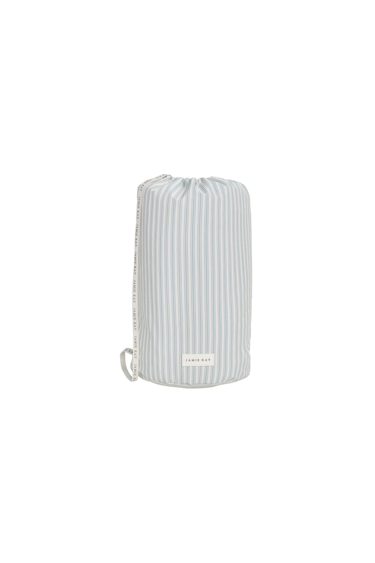Sac de natation sportif en polyester recyclé à rayures variées bleu  avec cordon de serrage pour enfants
