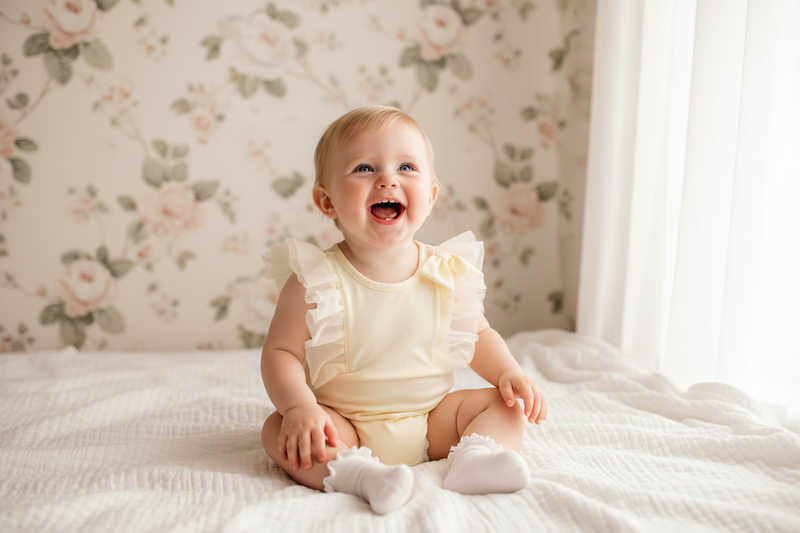 Baby Yellow Romper 3:2